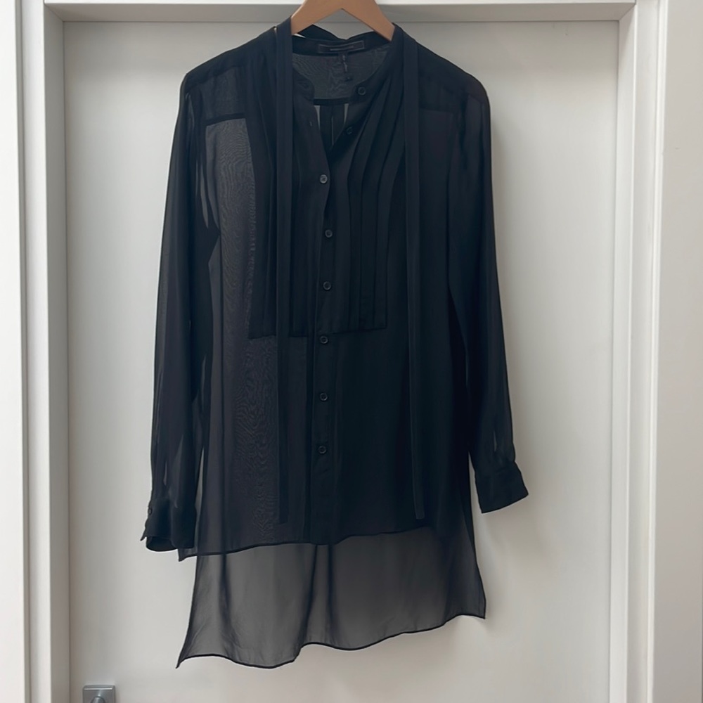BCBG Sheer shirt